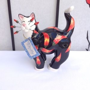 WhimsiClay Chili Cat Figurine by Amy Lacombe